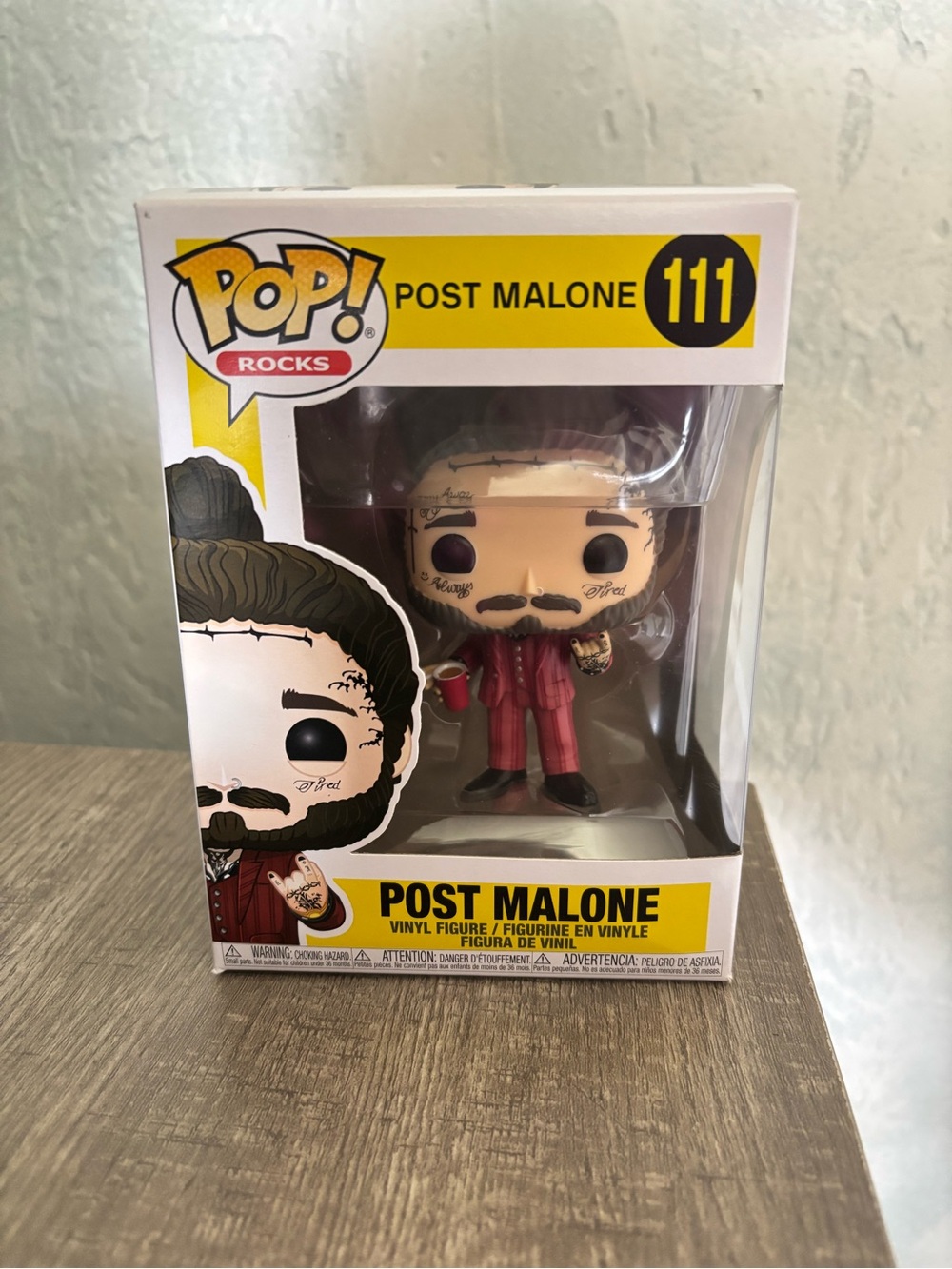 Funko Post Malone Pop! Rocks Vinyl Figure - Red Outfit